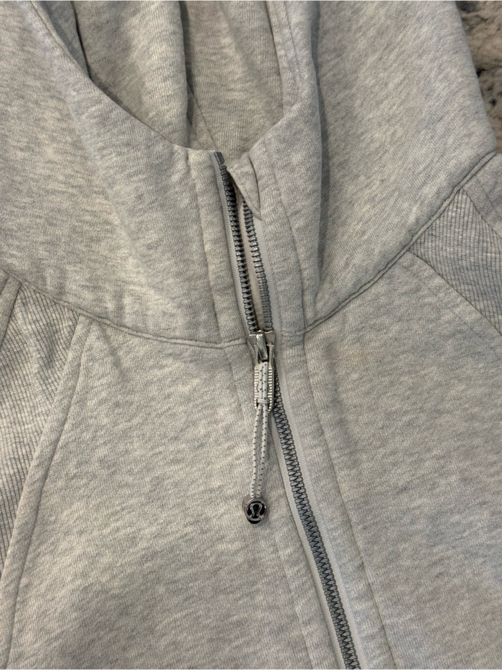 lululemon athletica Light Gray scuba Half-Zip Hooded Pullover - Picture 2 of 3